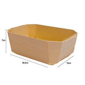 Wooden Cuvette 205x100x70mm With Tracing Paper