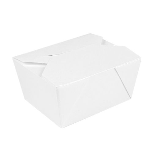 Boîte à emporter blanche 625 ml sans plastique - Conditionnement 30 unités