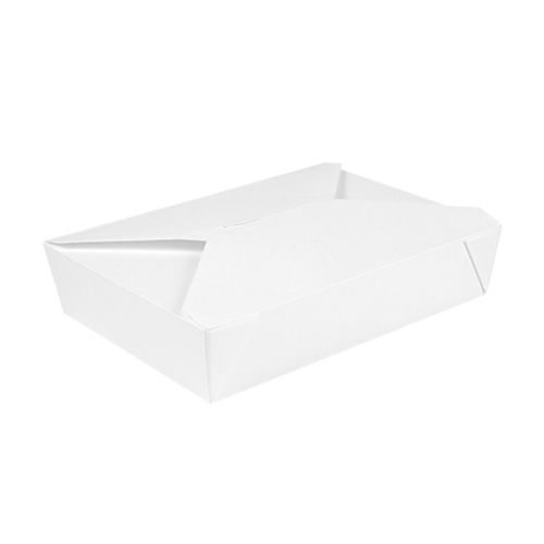 Boîte à emporter blanche 1310ml   sans plastique - Conditionnement 30 Unités