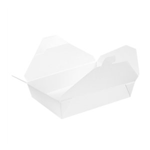 Caja Take Away Blanca 1310ml Sin Plástico