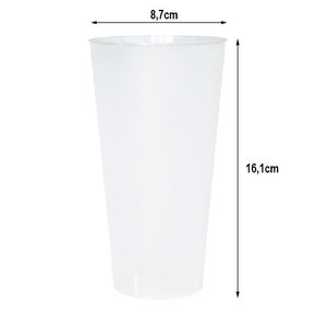 Vaso Ecológico (Línea Reuse) 620 ml PP - Caja Completa 238 unidades