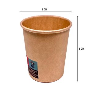Vaso Café Vending 110ml (4Oz) 100% Kraft Con Tapa Negra "To Go" - Paquete 50 Unidades