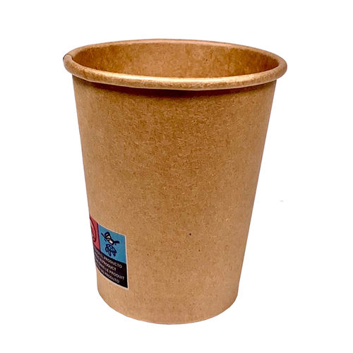 Paper Cups 240ml (8Oz) 100% Kraft - Box 2000 Units