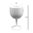 Plastic Gin Cup (680ml) Shatterproof White - 6 Unit