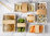 Kraft Sushi Tray 85x85 With Lid - Pack 25 Units