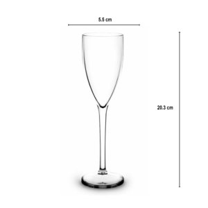 Copo Flute / Champagne 150ml Inquebrável (PC)