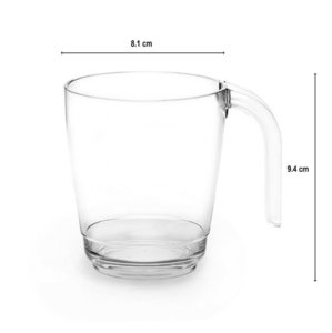 Taza Irrompible 330ml RB (PC) Transparente - Caja 6 Unidades