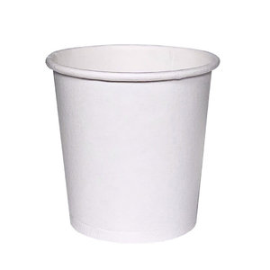 50 Gobelets Carton 120 Ml - Boissons Chaudes, 1 Paroi, 230 G/m², Blanc, Pour Café/Thé à Emporter
