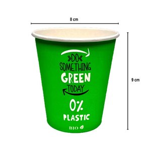 Vaso Cartón 230ml (8Oz) Sin Plástico