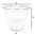 Gobelet Plastique RPET 280ml Avec Couvercle Dôme Ferrmé + Cloison - Paquet de 50 Unités