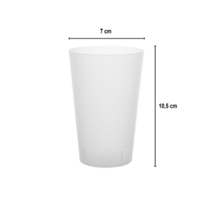 250ml PP Beer Reusable Cup - 100 Units