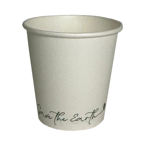 White Card Cup 90ml (3OZ) "Save the Earth" - Complete Box 1000 Units