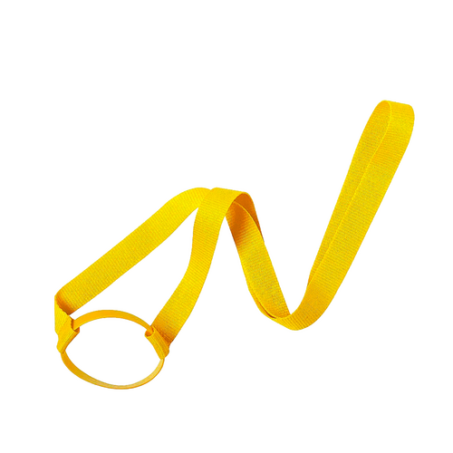 Lanyard Porta Vasos Amarillo – Manga de 100 Unidades